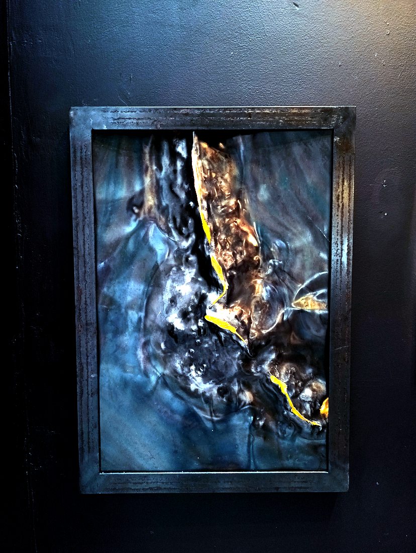Riss 2, Metal work by Joachim Seitfudem