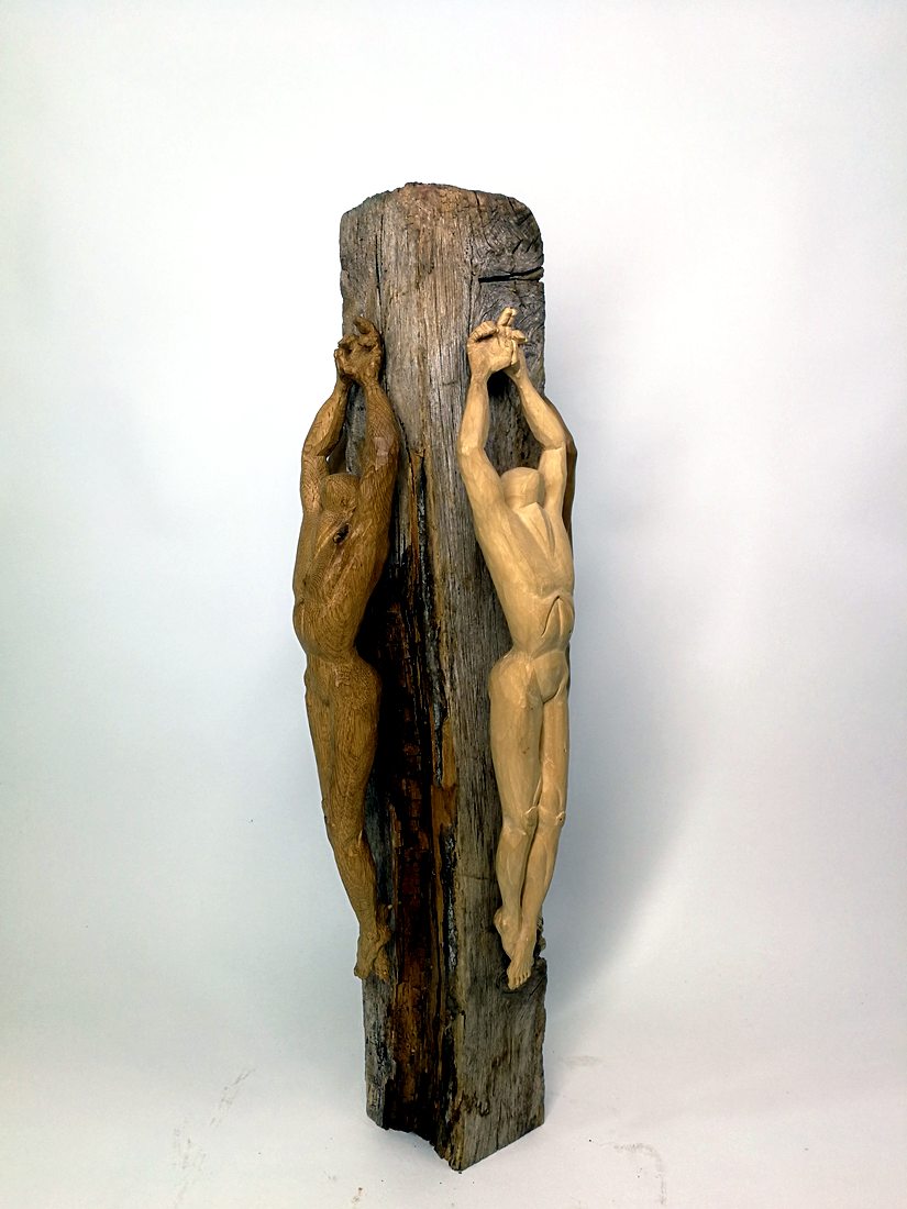 4 Völker, Wood work by Joachim Seitfudem