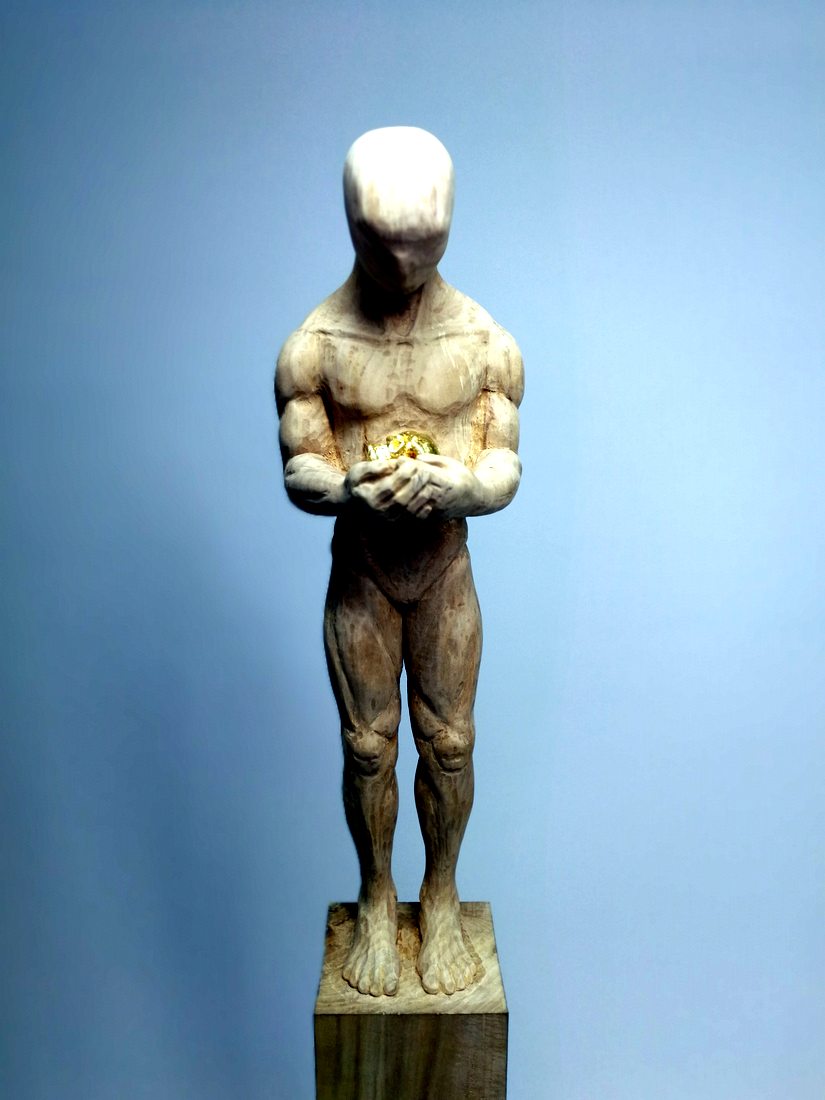 Das Leben 1, Wood work by Joachim Seitfudem