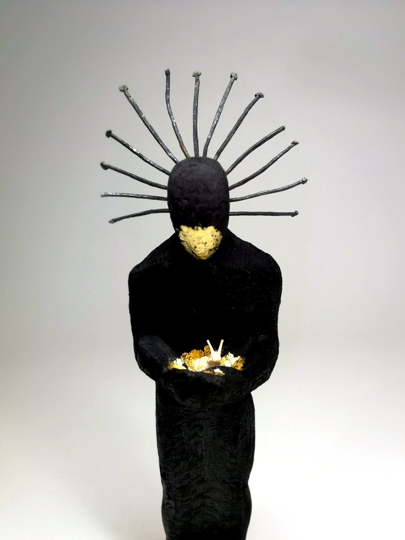 Die Erleuchtung, Wood work by Joachim Seitfudem