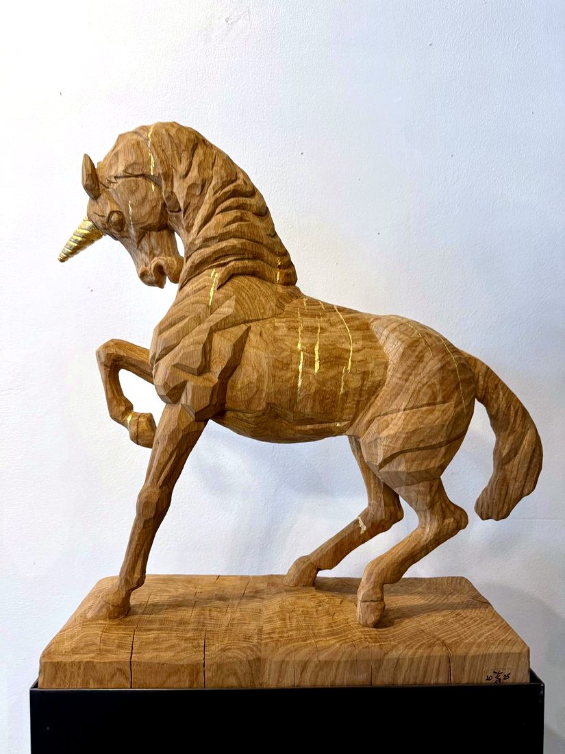 Last Unicorn, Wood work by Joachim Seitfudem