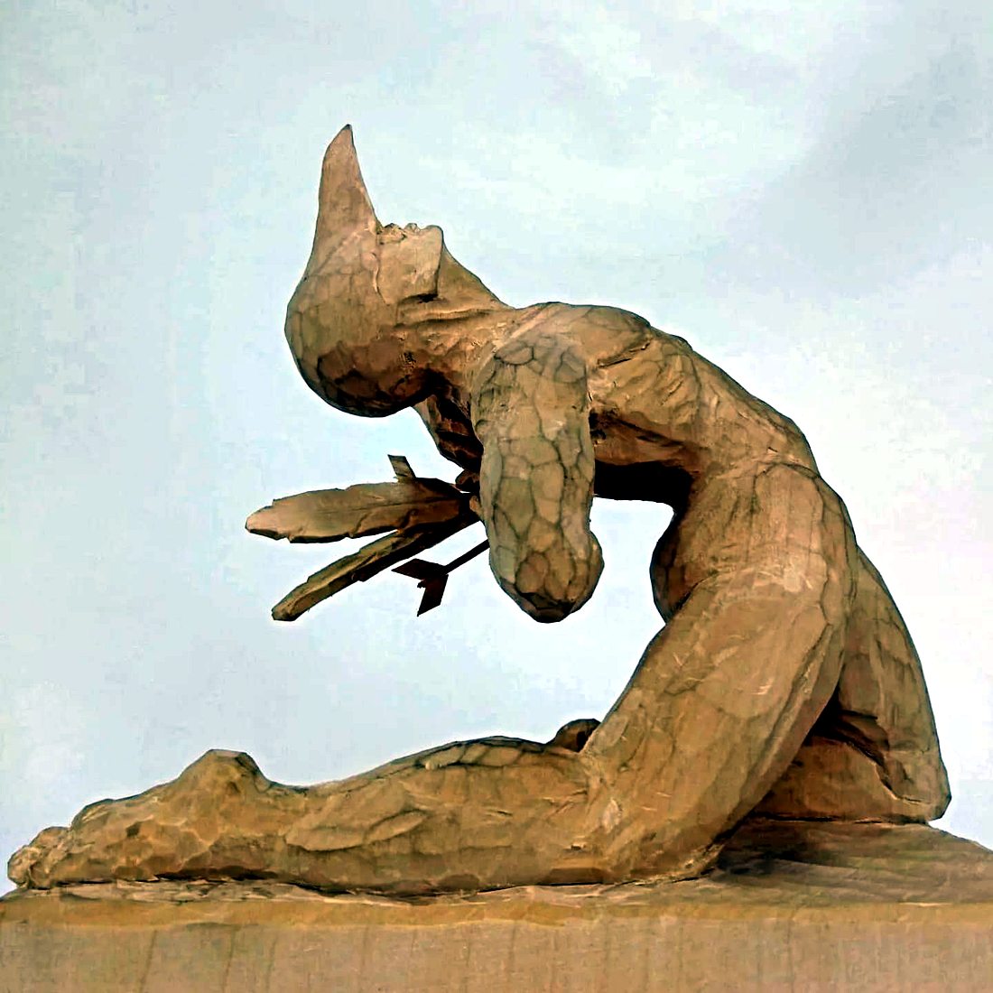 Mit Fremden Federn, Wood work by Joachim Seitfudem